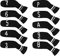 10 Pcs Black Golf Iron Covers Cuteness Knitted Socks Shape Washable & Durable Club Head Protector Best Gift for Golfers