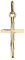 NKlaus Kleine Kreuz Kettenanhänger 333 Gold Gelbgold Kruzifix 8 Karat Goldkreuz 20x10mm 8007