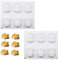 2 Stücke Silikon Backform für 6 Schwein 3D Schwein Schweine Silikonform Cartoon Backform Gebäck Dekor Kuchen Dekoration Kein BPA zum von Schokolade Eisblock Süßigkeiten Pudding Mousse Kerzen Kuchen