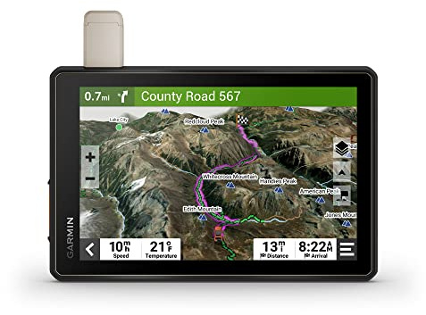 Garmin Tread Overland, All-Terrain Navigator, robust, Built in Mapping, iOverlander, Ultrabright Display