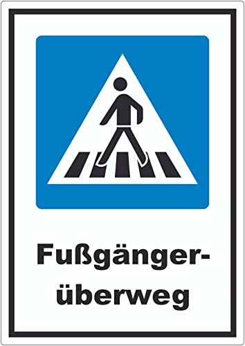 Fußgängerüberweg Aufkleber A3 (297x420mm)
