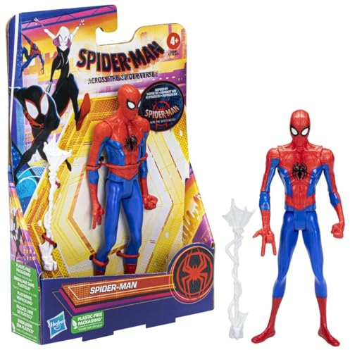 Spider-Man Marvel, 15 cm große Action-Figur Across The Verse mit Zubehör, für Kinder ab 4