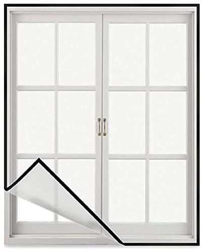 Fensterbildschirm Einfaches DIY-Projekt 135x135cm(53.1x53.1in) für Fenstergitter, Terrassengitter, Türgitter, Verandagitter - und mehr Schwarz-A