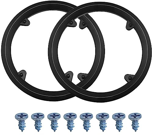 LUORNG Bike Chain Guard 2PCS Black Bicycle Sprocket Protective Cover with 4 Holes, Plastic Bike Chainwheel Protective Guard Cover, Bike Chain Guard