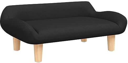 vidaXL Kindersofa Schwarz 70x40x24 cm Stoff
