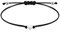JITNGA 1 Stücke Selfmade Jewelry Armband Damen Herz Silber Handmade Makramee Armbändchen Mit Herzchen Größenverstellbar 16-26Cm