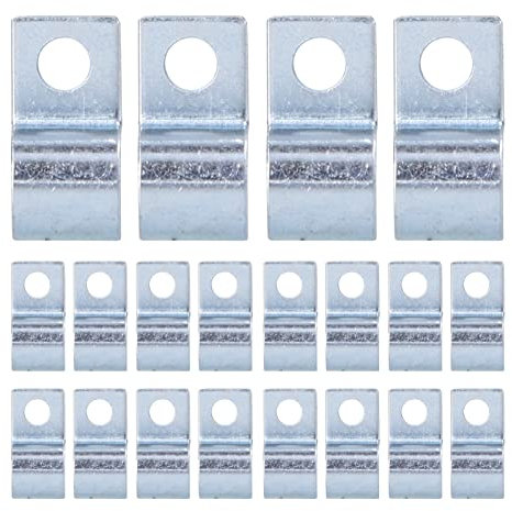 20 Stück Rohrschelle aus Verzinktem Edelstahl, Einlochklemme, Sattelklemme, Schnalle, Rohrschelle für Gummiringe, Stahlrohre (8mm)