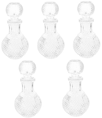 BESTonZON 5st Weinflasche Aus Glas Kristall-Whisky-dekanter Großes Mundglas Spirituosenkaraffe Aus Glas Stormtrooper-Wein Flasche Weinglas Glasflaschen Für Spirituosen Weinflaschen Mini Saft
