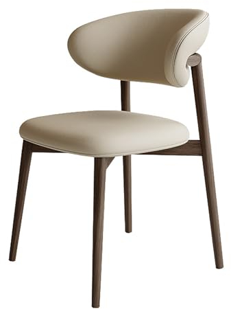 WestUx Moderne Mid-Century-Esszimmerstühle, Esszimmerstuhl mit Holzrückenlehne, kommerzieller armloser Wohnzimmerstuhl für Küche und Esszimmer,B,46x80cm(18x31inch)