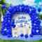 Roxistar Luftballons Blaue, 143 Stück 5 10 12 18 Zoll Matt Dunkelblau Helium Latex Luftballon Girlande Kit für Männer Jungen Geburtstag Party Hochzeit Babyparty Graduierung Karneval Jubiläum Deko