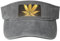 HTOGKKCG Baseballkappe mit goldenem Cannabisdruck, leeres Oberteil, modische Baseballkappe, Outdoor-Sonnenhut, grau, 5-7