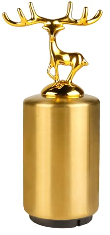 Ouvre Bouteille Automatique Or, Ouvre-Bouteille Acier Inoxydable avec Aimant, Ouverture Rapide des Bouchons de Bouteilles de Bière et De Soda, Cadeaux pour Papa Maman Amant Ami