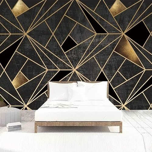 TANYANG Personnalisé Moderne Abstrait Art Motif Géométrique Papier Peint Mural 3D Ligne Stéréo Fresque Salon Tv Ktv Bar Décor Créatif Papier Peint 3 D 150Cm(W)×105Cm(H)