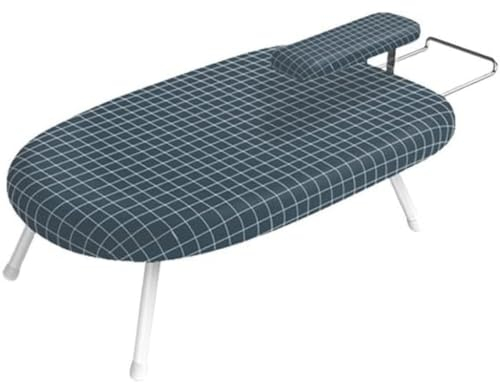 POSEDWRA Planche à Repasser de Bureau Pliante, Planche à Repasser Domestique, Petite Planche à Repasser avec Coussin en Fer, Mini Planche à Repasser de Bureau