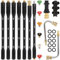10 Pcs Pressure Washer Extension Wand with Adapter Compatible with Karcher K Series K2 K3 K4 K5 K6 K7, 4000PSI Gutter Cleaning Tools Extension Lance, 1/4 Inch Quick Connect, with 6 Nozzle Tips