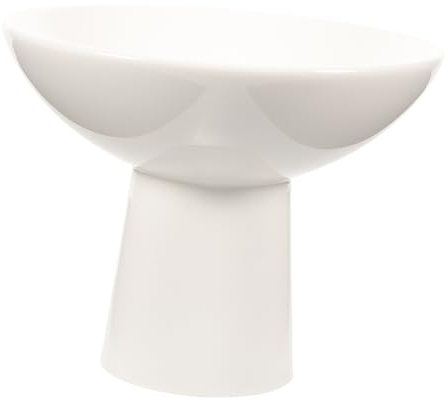 Cabilock 5 Pièces coupe à fruits en céramique assiette dessert assiettes à dessert plateau de desserts bol de fruits Bol décoratif bol sur pied coupes à fruits pour centre de table blanche