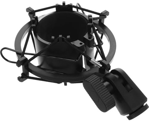 ifundom Shock Mount Microphone for Recording Studio Mic Stand Multiple Angles Rotation Metal Microphone Rack for Podcast