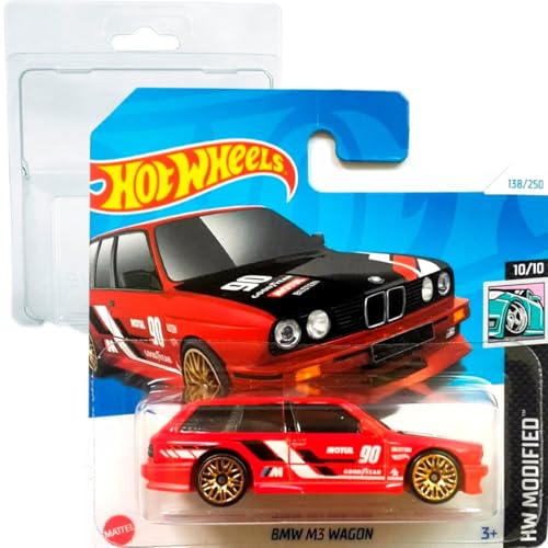 Hot Wheels - BMW M3 Wagon - HW Modified 10/10 - HTD89 - Short Card - Good Year - Bilstein - MOTUL - rot - Mattel 2024 – 1:64