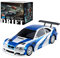 Lumitex RC Auto 1/43 Scale Full Proportional Rennauto Ready to Go Racing Drift Car 4WD 2024 Adventskalender Weihnacht- RTR -Schwarz Weiß