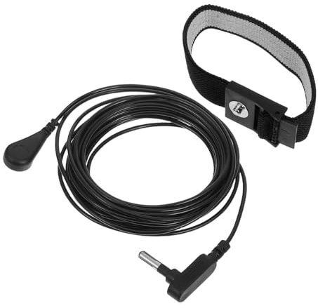 Hohopeti Antistatisches Erdungsarmband Mit Stabilem Erdungskabel Vielseitig Für Elektronikreparatur Pc-bau Und Labor Schnelles Anschließen Langlebig Schwarz Zuverlässiger Schutz Vor Statisc