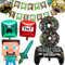 5 Year Happy Birthday Balloon Banner Foil Balloons for Boy Cartoon Supplies Gaming Theme Party Supplies Decoration 5th Gaming Birthday Decorations (5th) (8th.)