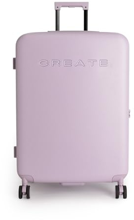 CREATE / Luggage Studio/Polycarbonat-Koffer Violett / 53x31x76cm / TSA-Vorhängeschloss, 4 multidirektionale Doppelrollen, Innenorganizer, Starke und langlebige Materialien