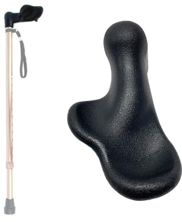 Orthopedic Walking Cane Replacement Handgrip Fits 7/8 Crutch Pipe for Carpal Tunnel Syndrome, Arthritis, Not Include Cane (Right Hand)