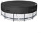 Bâche de piscine en tissu Oxford 210D pour piscine de 2,4 m, 3,7 m, protège contre les feuilles et les débris, facile à sécuriser avec des cordes (2,4 m)