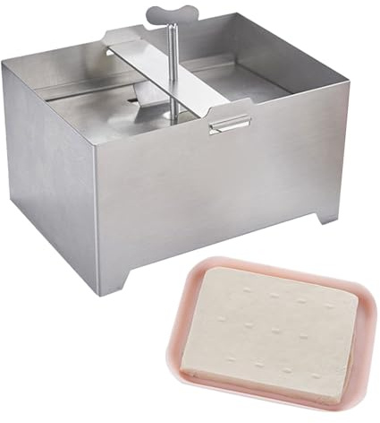 Presse à fromage, moule à fromage domestique avec drainage et plateau d'égouttement – Machine à fromage réglable à pression pour salle à manger familiale, cuisine, restaurant, pâtisserie
