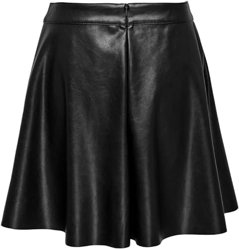 ONLY Damen Kunstlederrock ONLUNA FAUX LEATHER FLARED SKIRT OTW