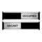 Viro Vacant/Occupied Sliding Door Sign - Black/Silver Edition - 214 x 60mm