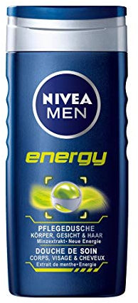 Nivea Energy Lot de 3 gels douche pour homme 250 ml