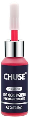 CHUSE Pigmentos para labios PMU de 0,4 oz/12 ml (T304 rosa suave)