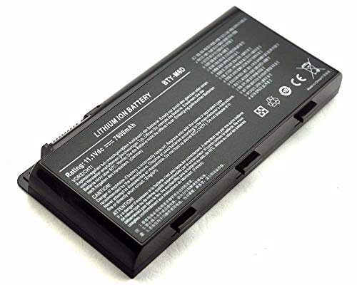 7XINbox 7800mAh BTY-M6D Laptop Akku für MSI GT60 GT70 E6603 E6603-454 E6603-499 GT660 GX60 GX660 GT680 GX680 GT780 GT780R GT663R GT660R 0NC-004US 0NC-007 GT660R-494US MSI GX60 Series
