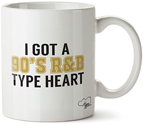 Hippowarehouse I got a 90's R&B Type Heart Printed Mug Cup Ceramic 10oz