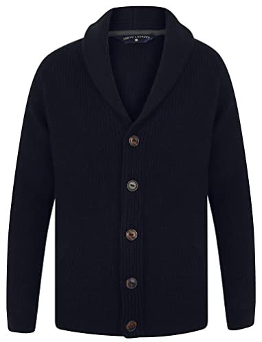 Tokyo Laundry Hatton 2 Soft Knit Shawl Neck Cardigan in Ink L Dark Navy