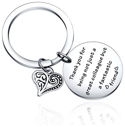 Business Partner Gift for Coworker Office Gifts - Colleague Christmas & Birthday Gift for Coach, Mentor, Coworker Jewelry - Colleague Thank You Gifts Work Bestie Keychain