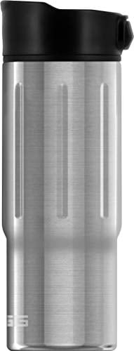 Sigg Gemstone Mug Selenite Thermo Mug (0.47 L), Pollutant-Free and Insulated Coffee Flask, Guaranteed Leakproof Stainless Steel Travel Mug