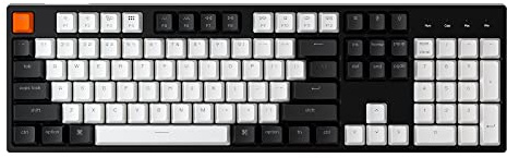 Keychron Clavier mécanique filaire C2 pour Mac, commutation à chaud, rétroéclairage blanc, 104 touches, clavier de jeu pour Windows, câble tressé de type C