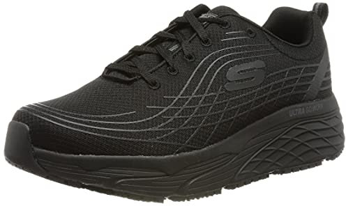Skechers Damen Max Cushioning Elite Sr Sneaker, Black Textile, 41 EU