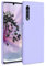 kwmobile Hülle kompatibel mit LG Velvet Hülle - weiches TPU Silikon Case - Cover geeignet für kabelloses Laden - Lavendel