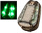 Luz táctica para casco, impermeable, para Airsoft, verde y rojo, luz estroboscópica, luz de señal (bronceado (luz OD))