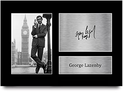 HWC Trading A4 George Lazenby James Bond On Her Majesty's Secret Service Geschenke Gedruckt, Signiert Autogramm Bild Für Film-Erinnerungsstücke-Fans