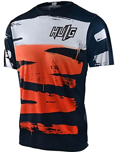 Herren Mountainbike MTB Top Kurzarm Atmungsaktiv Bequem Weich Feuchtigkeitstransport Radtrikot,Kurzarmtrikot Für MTB Rennrad/Multisport/Fitness (Style-02,XXL)