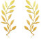 Zhengmy 2 Pieces Metal Tree Leaf Wall Decor Vine Olive Branch Leaf Wall Art Wrought Iron Scroll Above The Bed, Living Room, Outdoor Decoration (Gold)