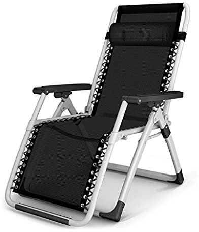 JYCCH Sonnenliegen, Schwerlast-Sonnenliege, Gartenmöbel, Camping-Garten-Liegestühle, faltbar, Zero-Gravity-Liege, verstellbar, wasserdicht, Chaiselongues, Metall für Büro im Freien, Schw