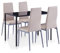 KOIECETA Essgruppe 5-TLG. Esszimmertisch Esstischset Esszimmergarnitur Küchentisch Esszimmer Stuhl Tisch Sitzgruppe Esstisch mit 4 Stühlen (Cappuccino-braun)