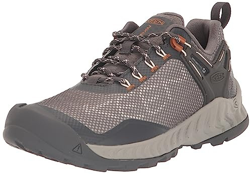 KEEN Damen Nxis Evo Waterproof Wanderschuh, Stahlgrauer Ahorn, 40.5 EU