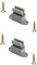 cyclingcolors 2x kurbelhalter für kurbelstange 14mm verstellbar 28-48mm mit schraube kunststoff grau clip Befestigung unsichtbar kurbel halterung Fenster