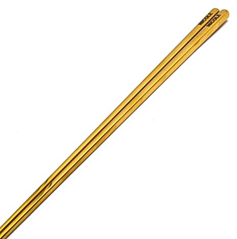 Personalised Stainless Steel Chopsticks, Engraved Reusable Metal Chopsticks (Gold)